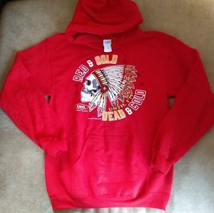 NWOT KC Chiefs hoodie size small headdress